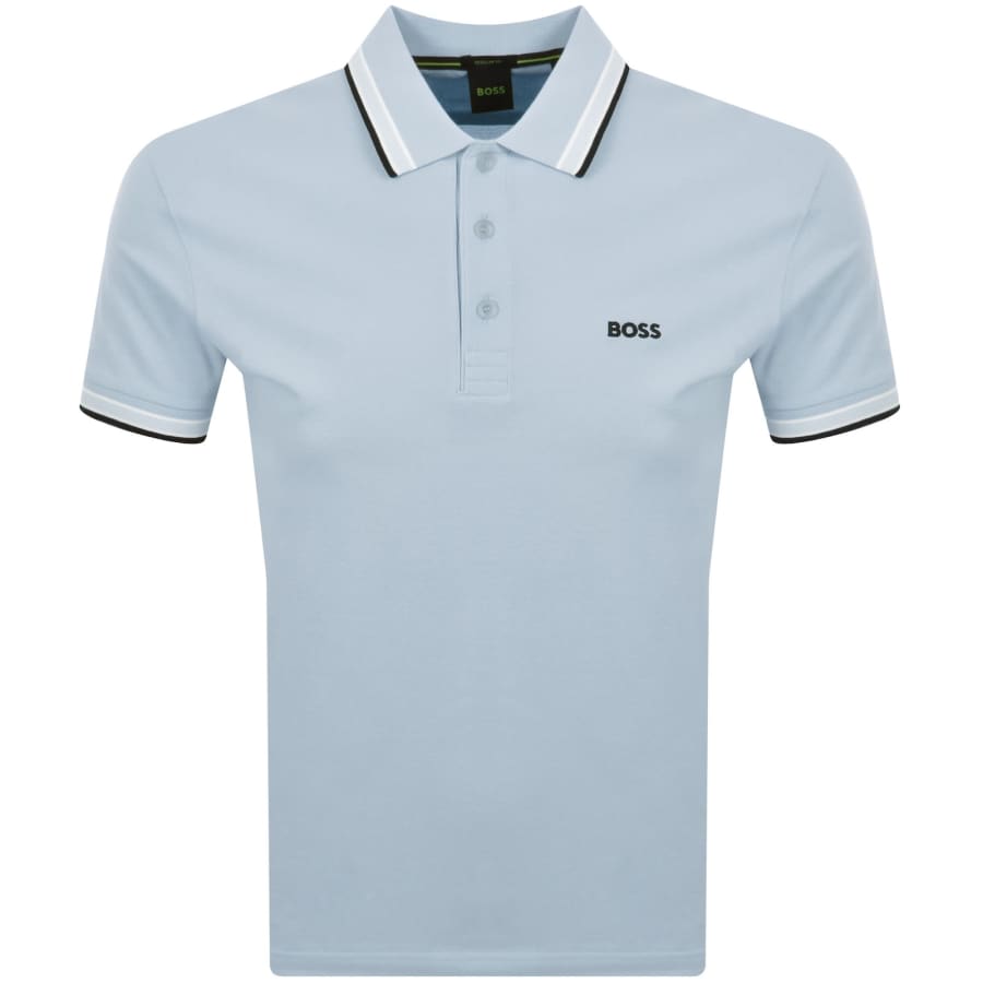 Image number 1 for BOSS Paddy Polo T Shirt Open Blue
