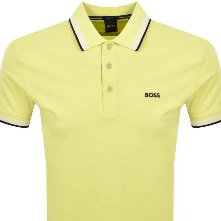 Image number 2 for BOSS Paddy Polo T Shirt Yellow