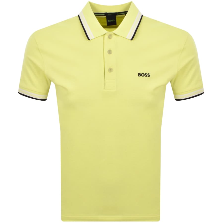 Image number 1 for BOSS Paddy Polo T Shirt Yellow