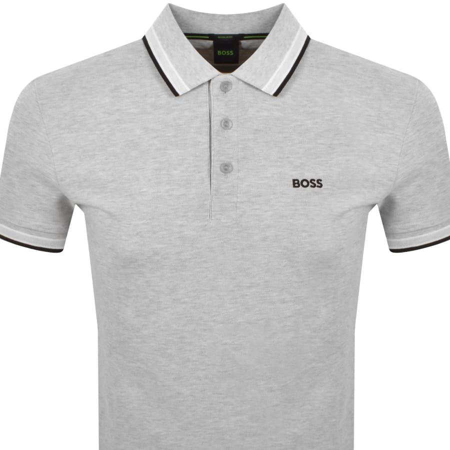 Image number 2 for BOSS Paddy Polo T Shirt Grey