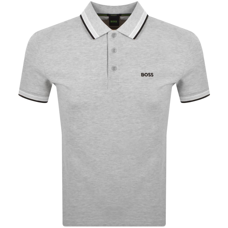 Image number 1 for BOSS Paddy Polo T Shirt Grey