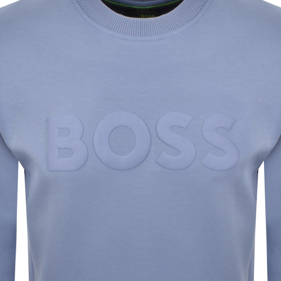 Image number 3 for BOSS Salbo Sweatshirt Light Blue
