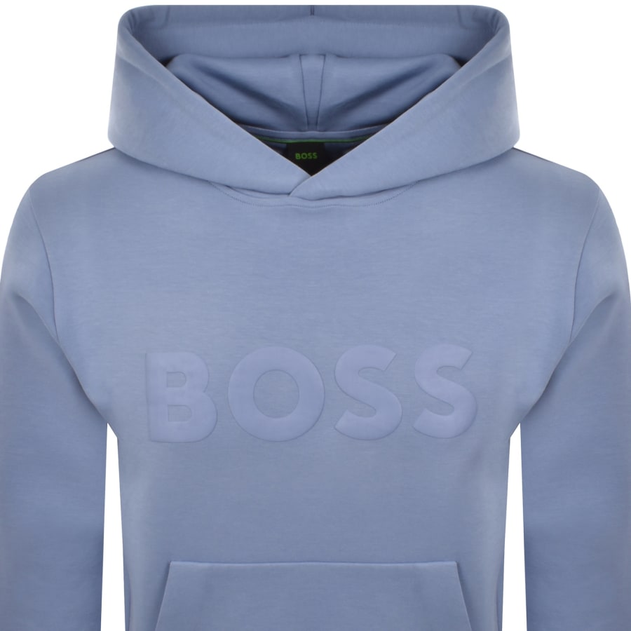 Image number 2 for BOSS Soody Hoodie Light Blue