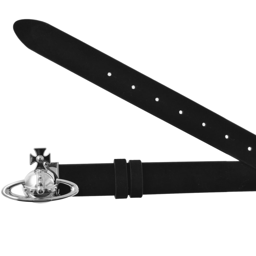Image number 3 for Vivienne Westwood Orb Buckle Belt Black