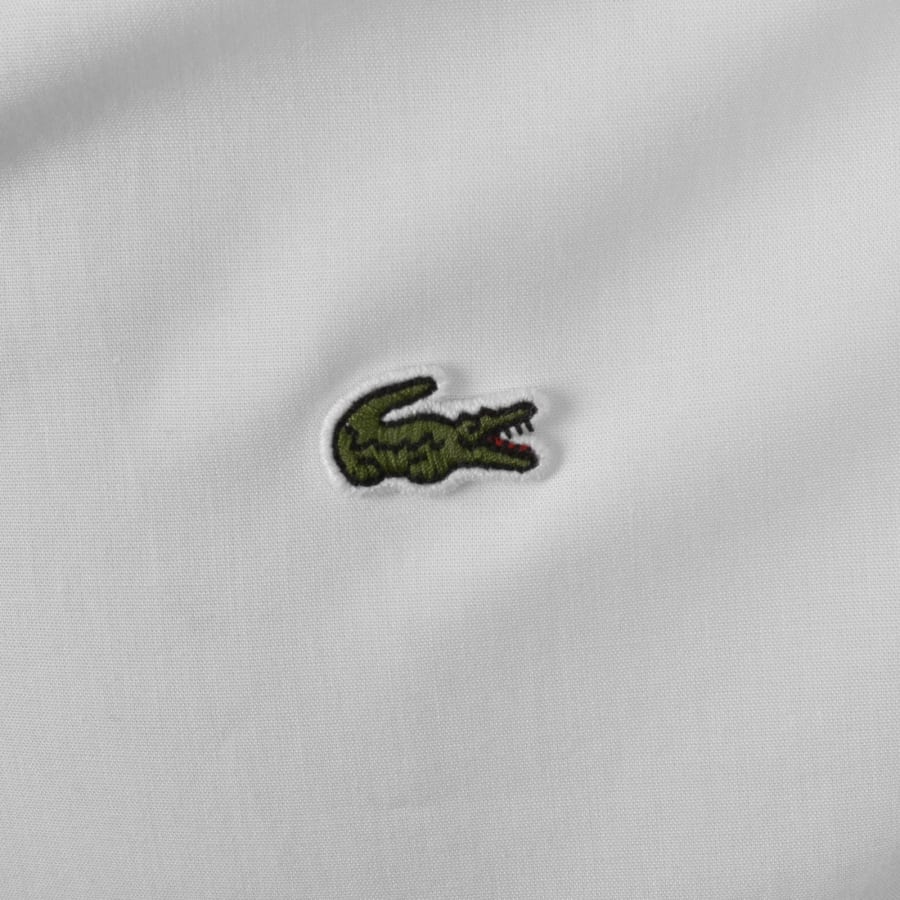 Image number 3 for Lacoste Woven Long Sleeved Shirt White