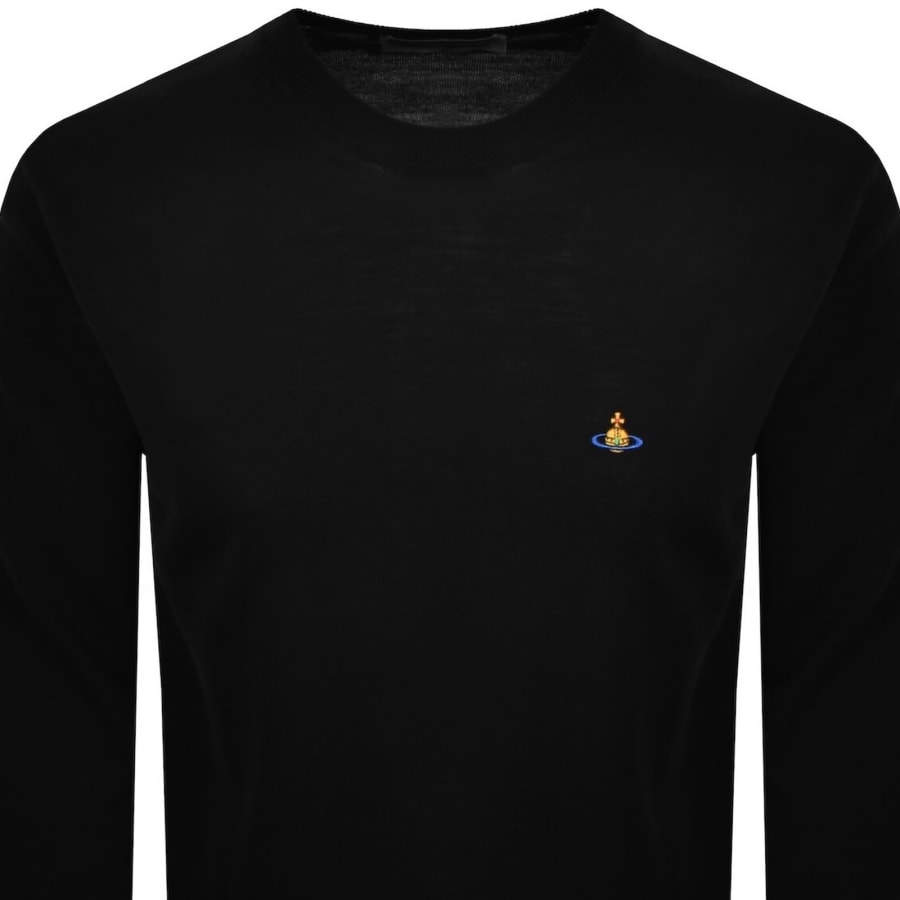 Image number 2 for Vivienne Westwood Alex Round Neck Jumper Black