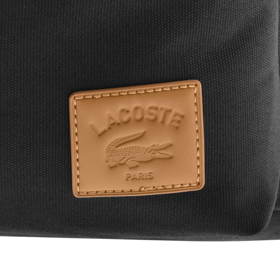 Image number 4 for Lacoste Logo Backpack Black
