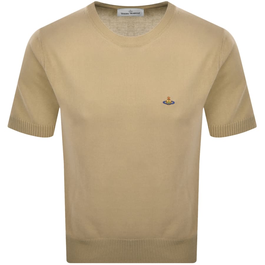 Image number 1 for Vivienne Westwood Knit Alex T Shirt Beige