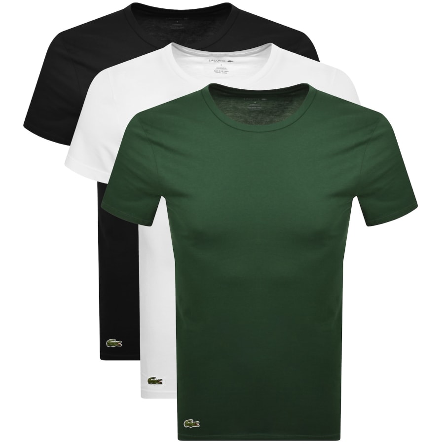 Image number 1 for Lacoste Slim Fit 3 Pack T Shirts