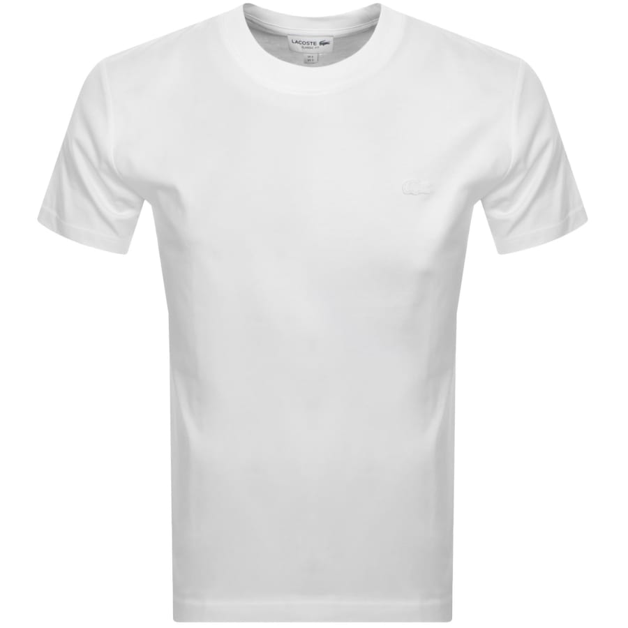 Image number 2 for Lacoste Crew Neck T Shirt White