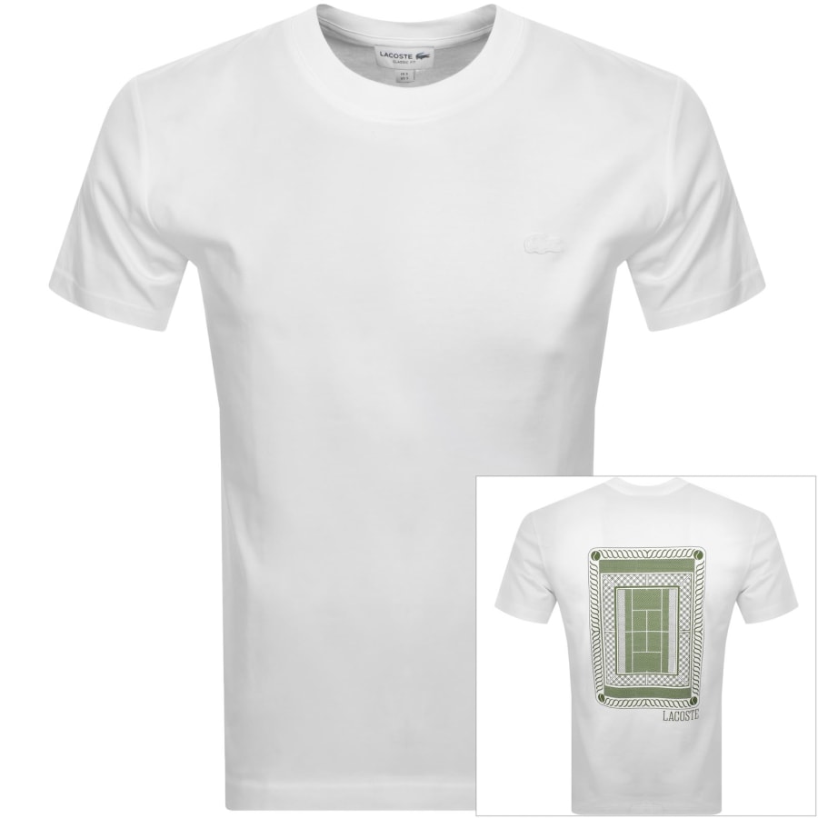 Image number 1 for Lacoste Crew Neck T Shirt White