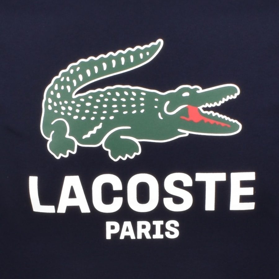 Image number 3 for Lacoste Paris Logo T Shirt Navy