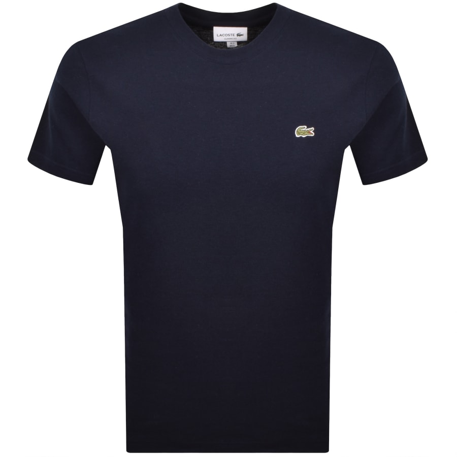 Image number 1 for Lacoste Crew Neck T Shirt Navy