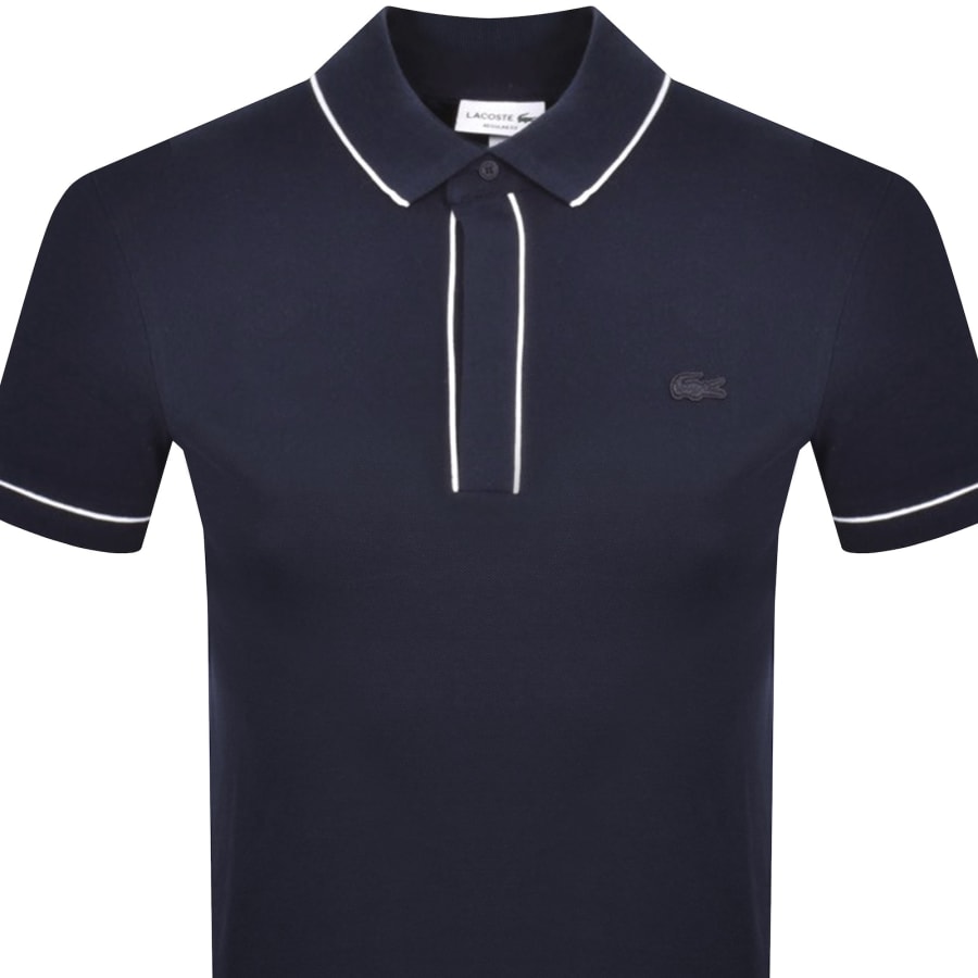 Image number 2 for Lacoste Short Sleeved Polo T Shirt Navy