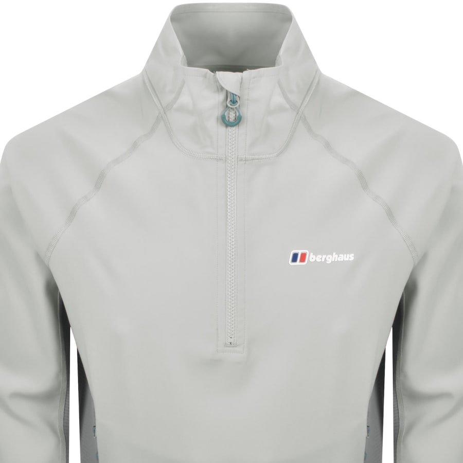 Image number 2 for Berghaus Wavertree Half Zip Jacket Grey