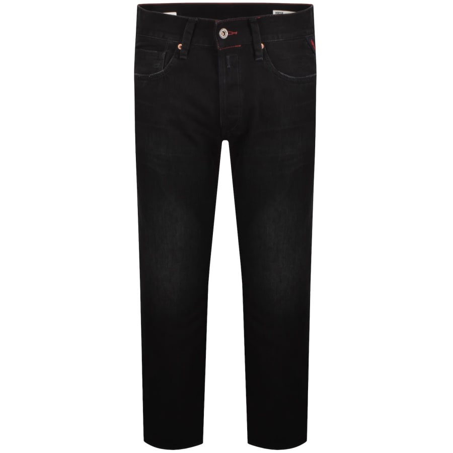 Image number 2 for Replay Deryck Regular Fit Jeans Black