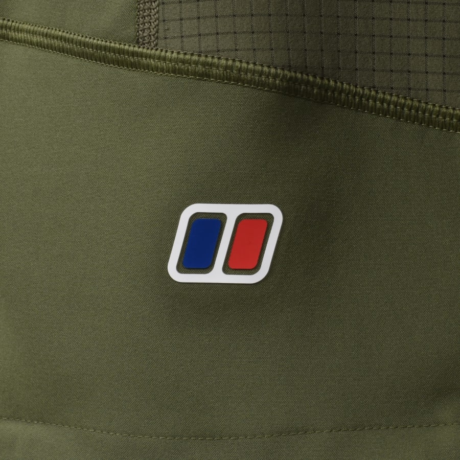 Image number 4 for Berghaus Wavertree Half Zip Jacket Dark Green