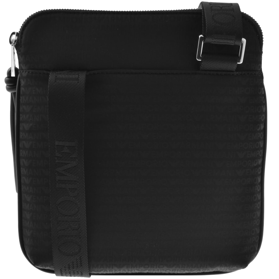 Image number 2 for Emporio Armani Monogram Crossbody Bag Black