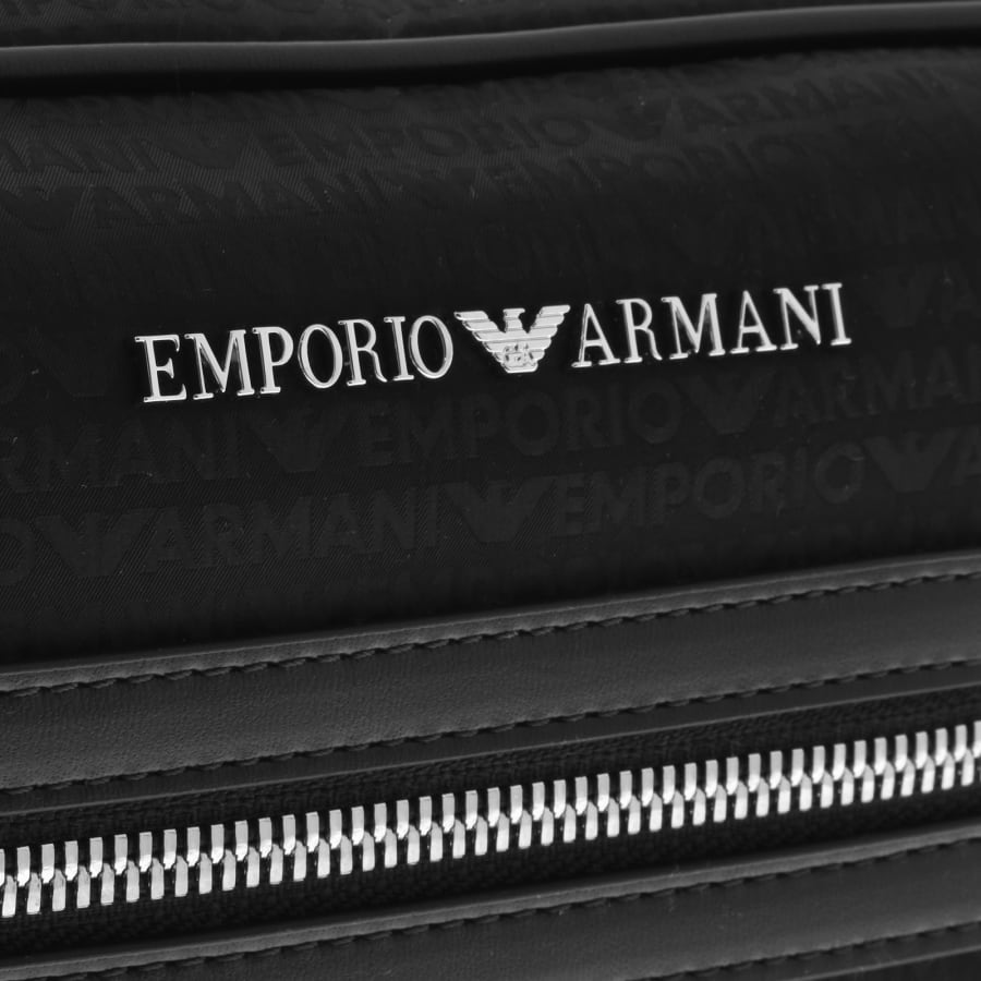 Image number 3 for Emporio Armani Monogram Wash Bag Black