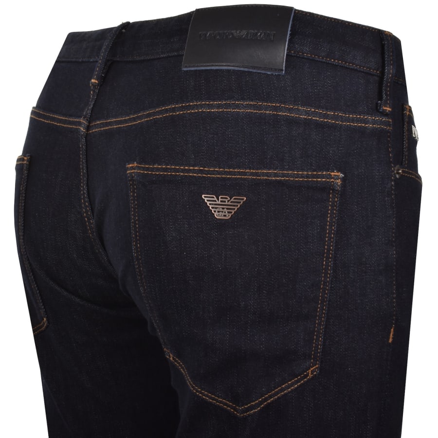 Image number 4 for Emporio Armani J45 Jeans Dark Wash Blue
