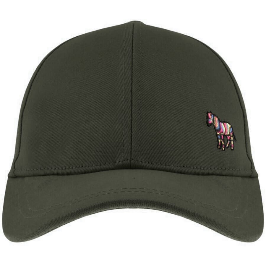 Image number 1 for Paul Smith Seasonal Zebra Baseball Cap Green