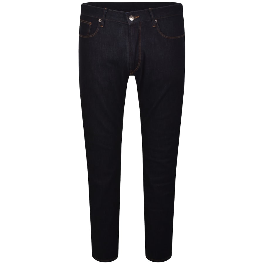Image number 2 for Emporio Armani J06 Slim Fit Jeans Dark Wash Blue
