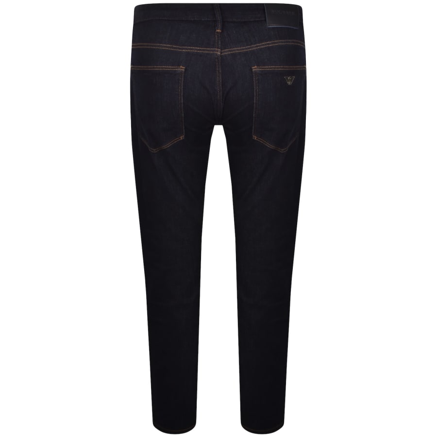 Image number 3 for Emporio Armani J06 Slim Fit Jeans Dark Wash Blue