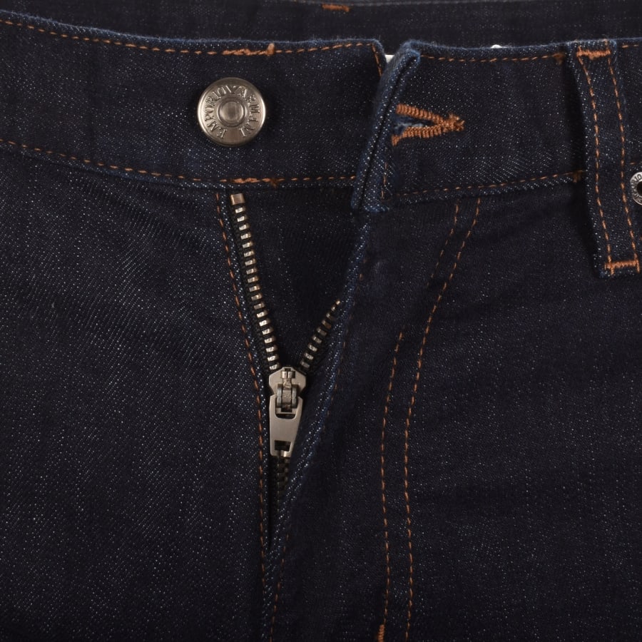 Image number 5 for Emporio Armani J06 Slim Fit Jeans Dark Wash Blue