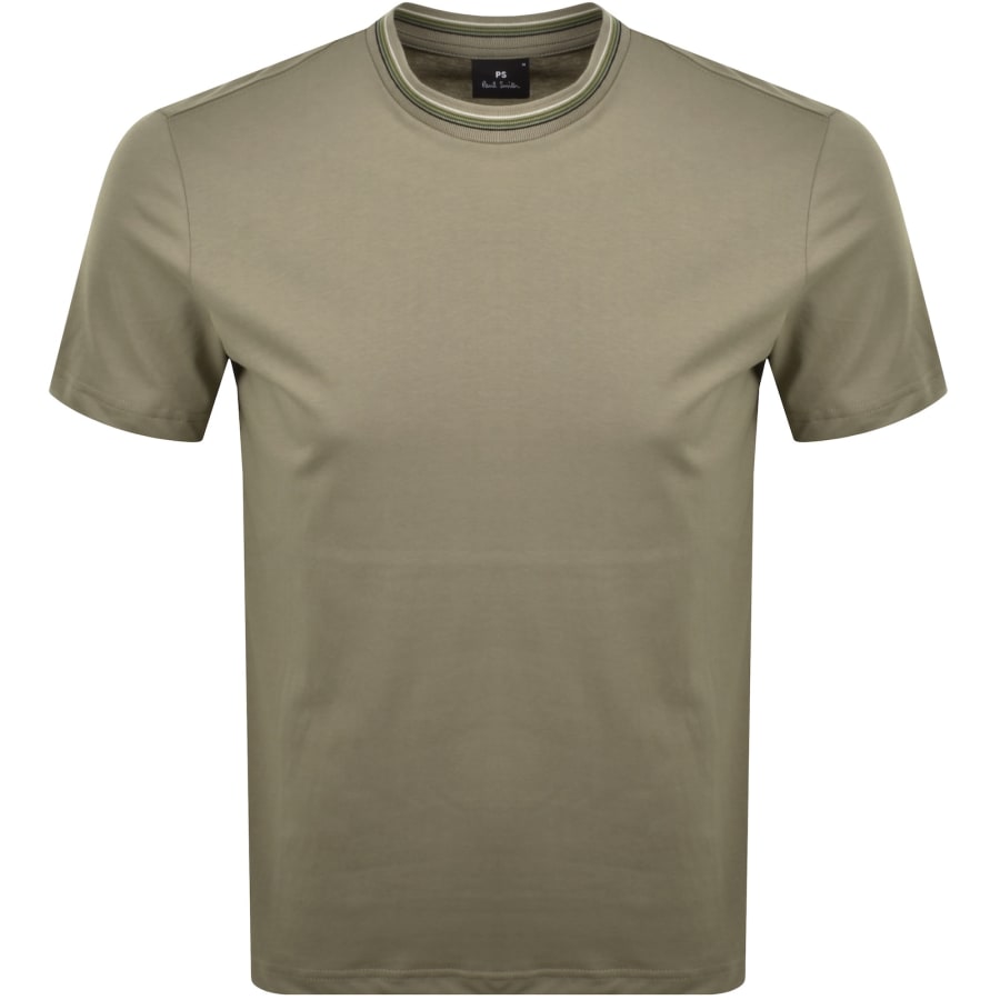 Image number 1 for Paul Smith Crew Neck T Shirt Khaki