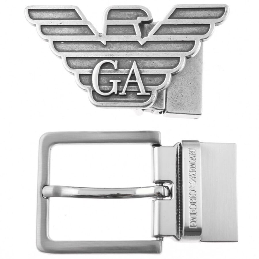 Image number 3 for Emporio Armani Reversible Belt Gift Set Black