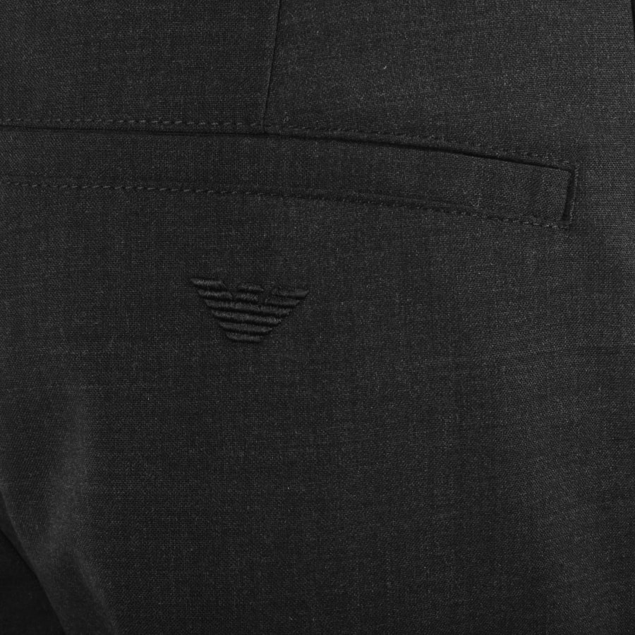 Image number 3 for Emporio Armani Wool Blend Trousers Grey