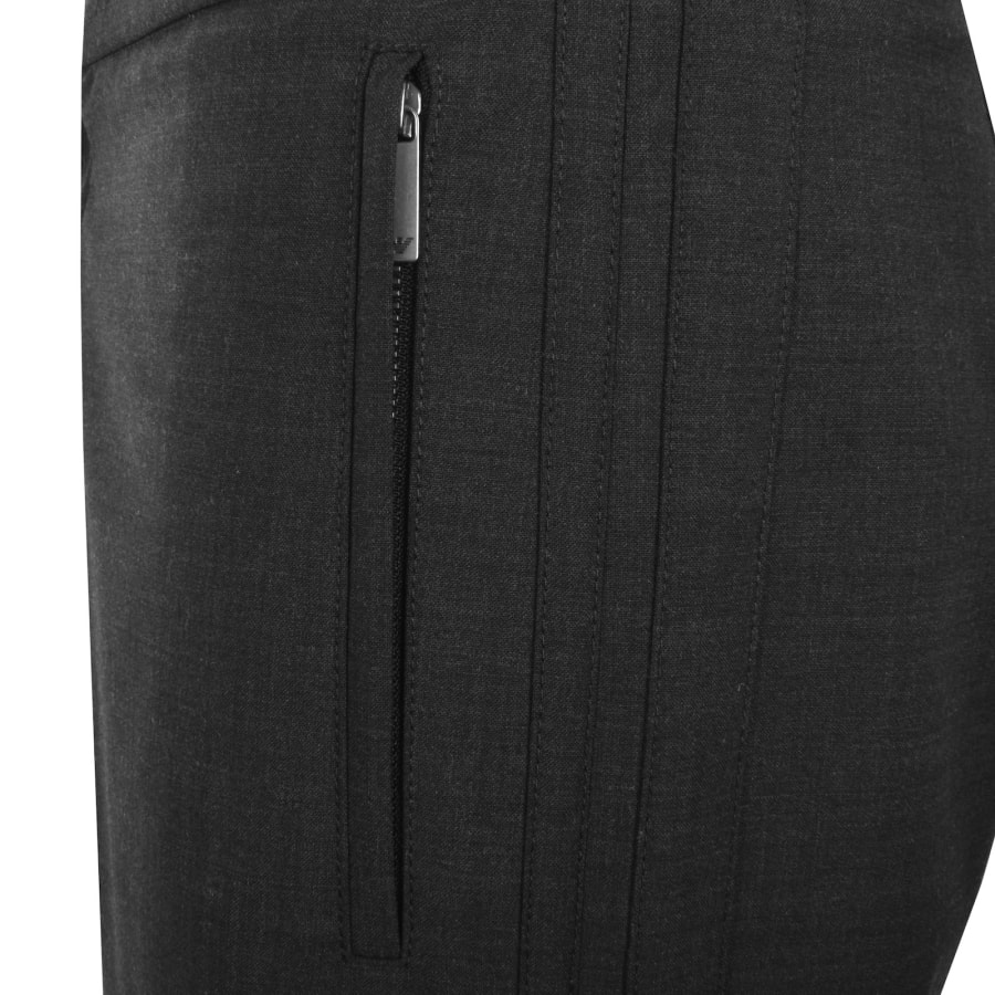 Image number 4 for Emporio Armani Wool Blend Trousers Grey