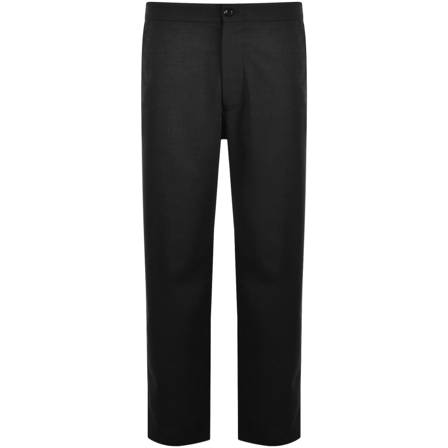 Image number 1 for Emporio Armani Wool Blend Trousers Grey