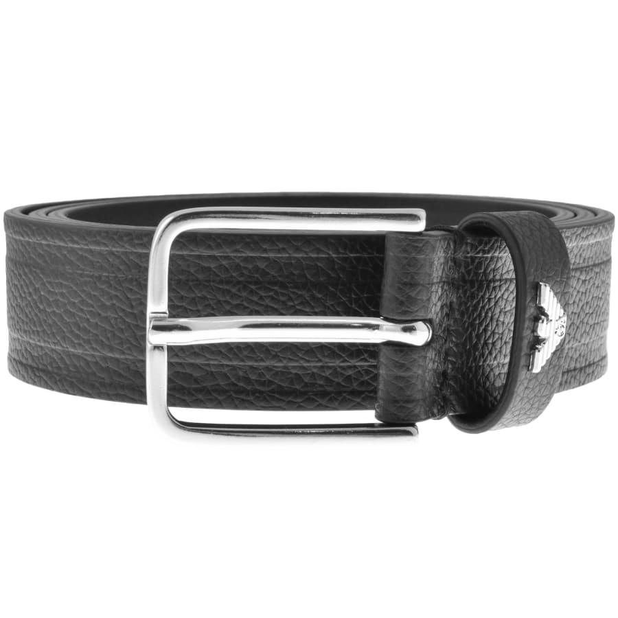 Image number 1 for Emporio Armani Leather Belt Black