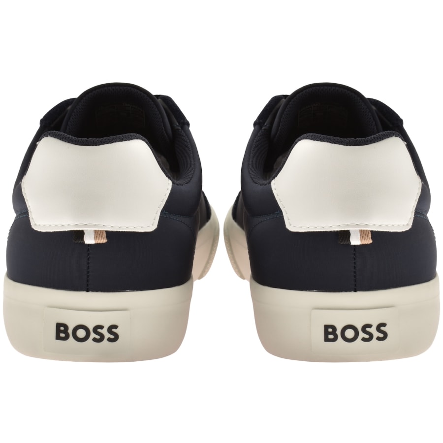 Image number 2 for BOSS Aiden Tennis Trainers Dark Blue