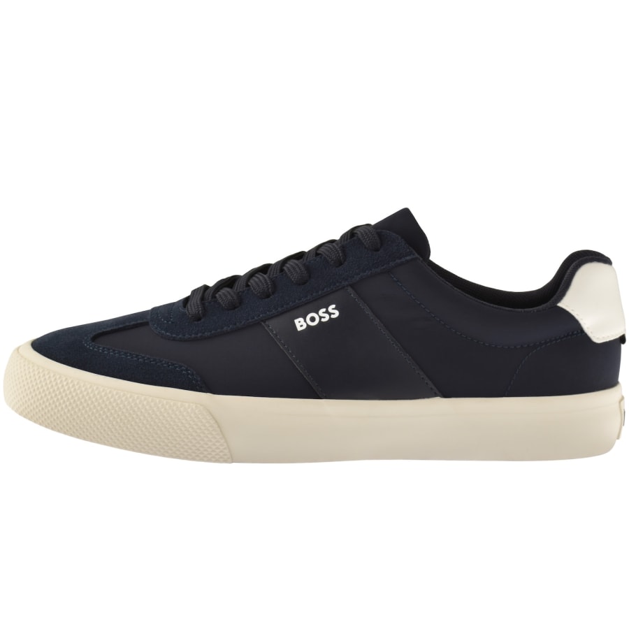 Image number 1 for BOSS Aiden Tennis Trainers Dark Blue