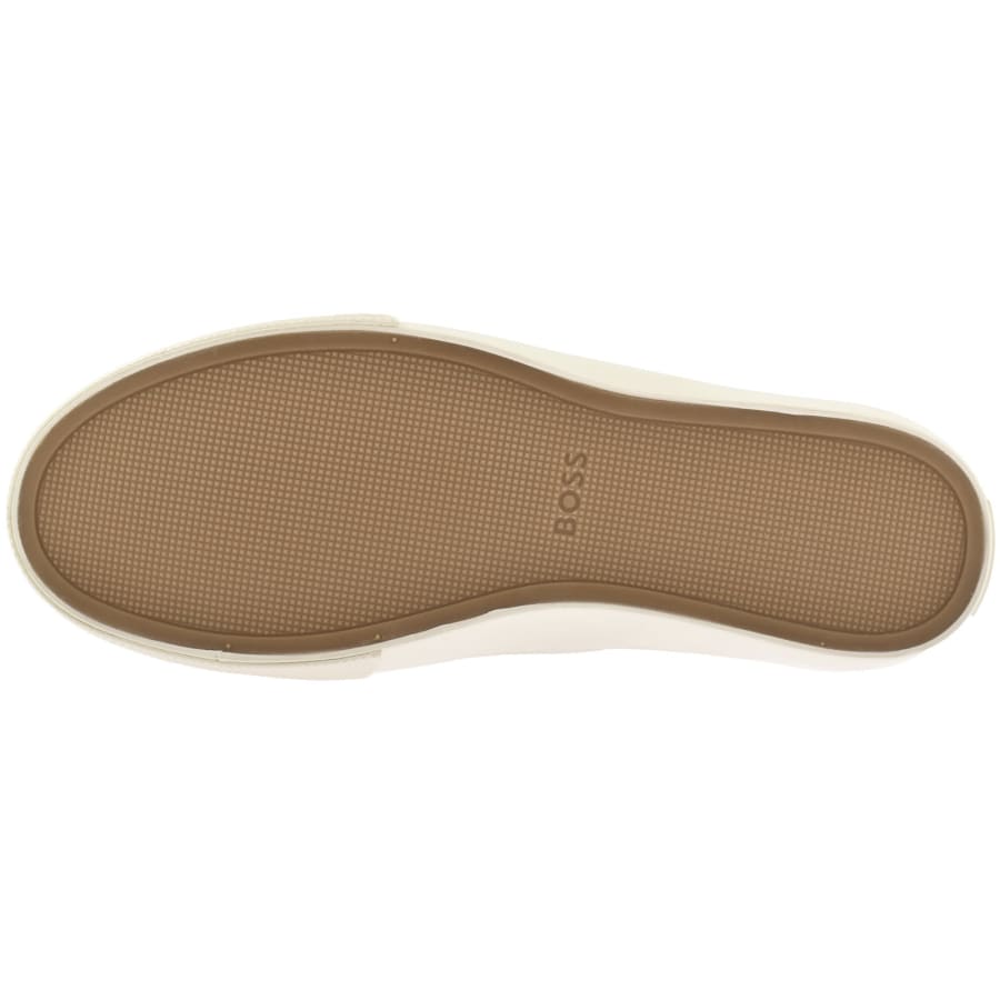 Image number 5 for BOSS Aiden Tennis Trainers Light Beige
