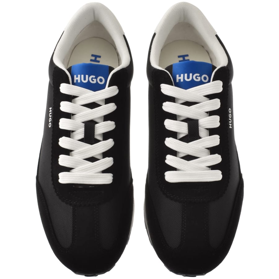 Image number 3 for HUGO Blue Jared Running Trainers Black