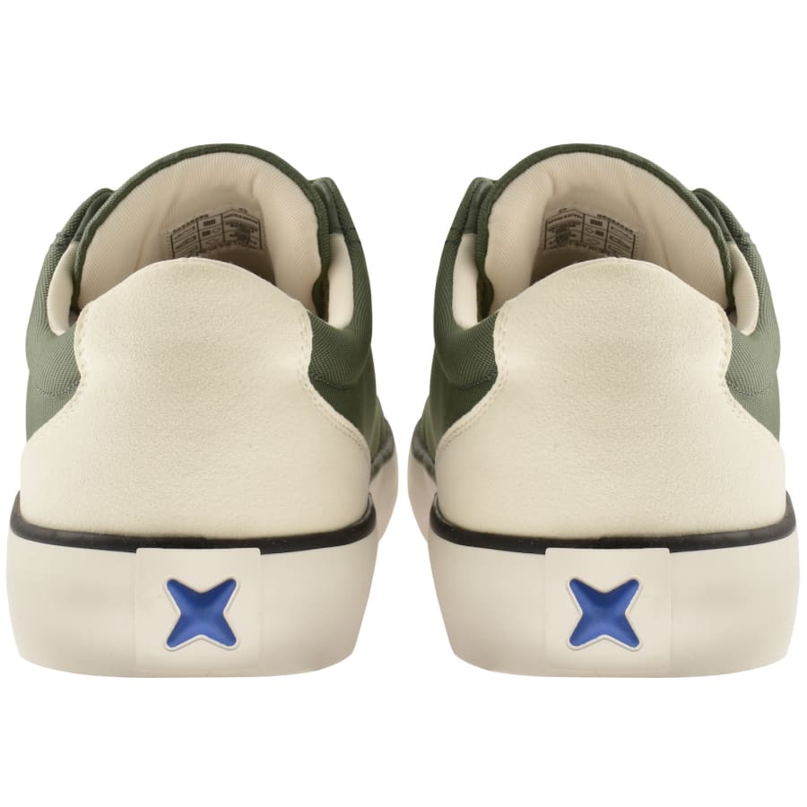 Image number 2 for HUGO Blue B Cross Tennis Trainers Dark Green
