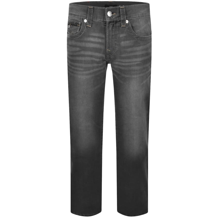 Image number 2 for True Religion Ricky Straight Jeans Grey