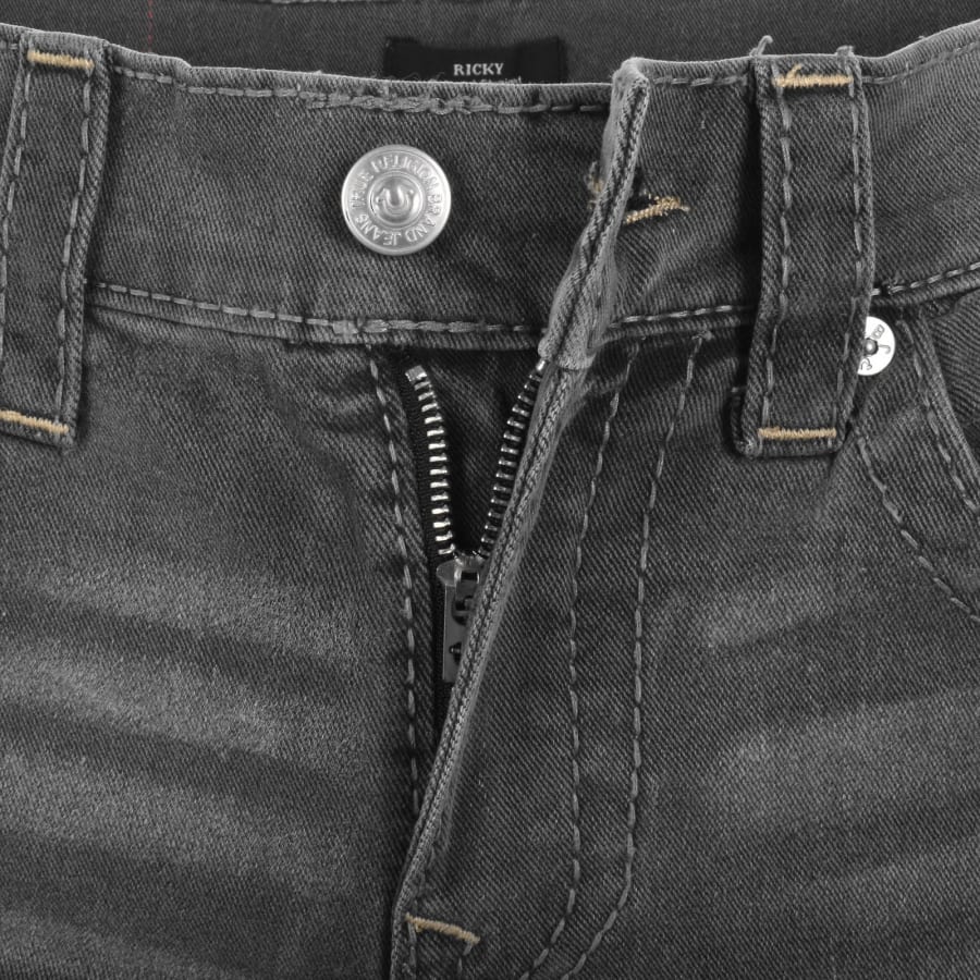 Image number 5 for True Religion Ricky Straight Jeans Grey