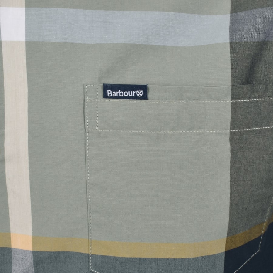 Image number 3 for Barbour Harris Check Long Sleeved Shirt Green