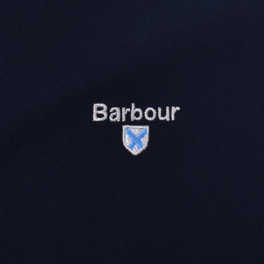 Image number 3 for Barbour Long Sleeved Oxtown Shirt Navy