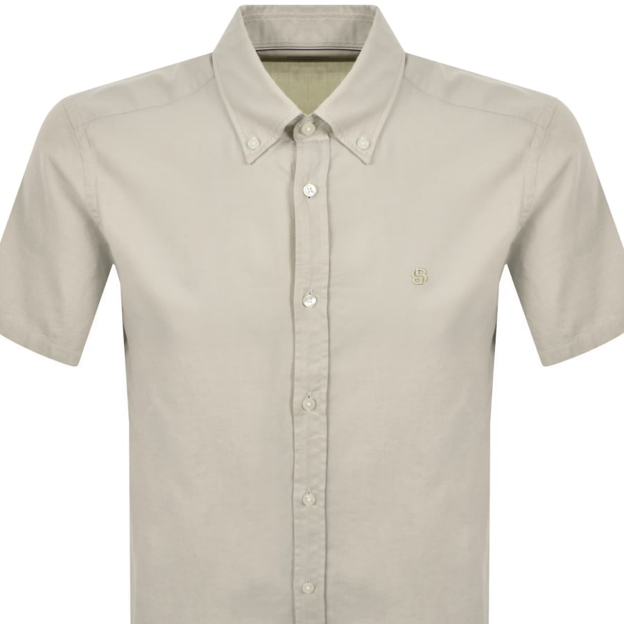 Image number 2 for BOSS H Liam Short Sleeve Shirt Open Beige