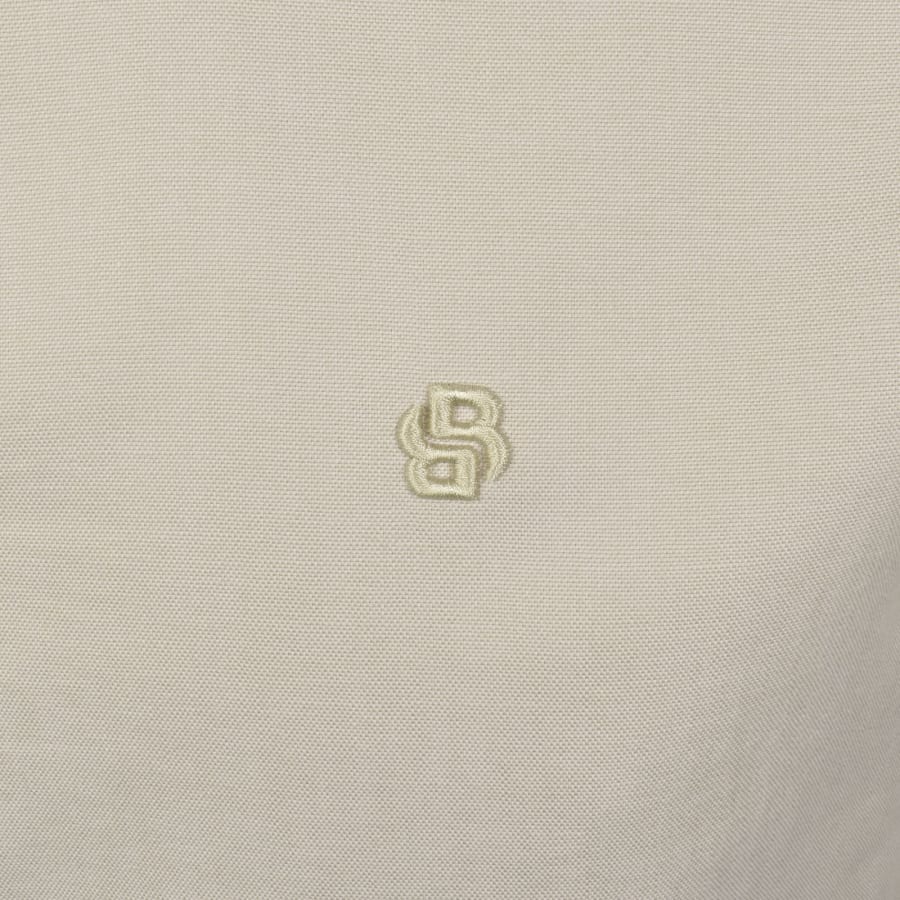 Image number 3 for BOSS H Liam Short Sleeve Shirt Open Beige