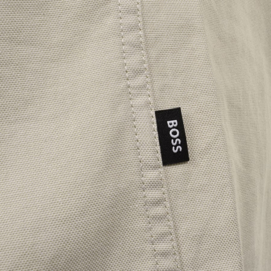Image number 4 for BOSS H Liam Short Sleeve Shirt Open Beige
