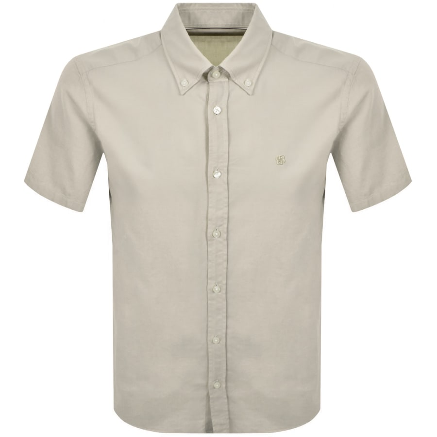Image number 1 for BOSS H Liam Short Sleeve Shirt Open Beige