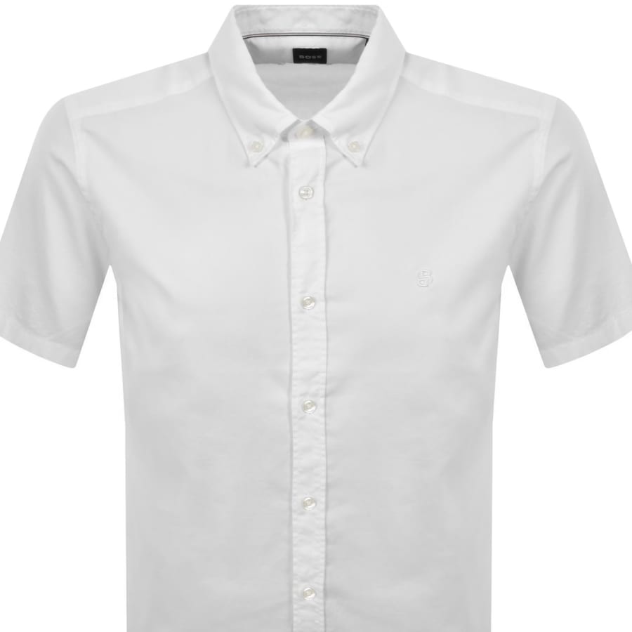 Image number 2 for BOSS H Liam Short Sleeve Shirt White