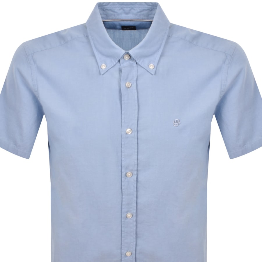 Image number 2 for BOSS H Liam Short Sleeve Shirt Light Blue
