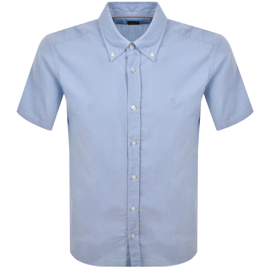 Image number 1 for BOSS H Liam Short Sleeve Shirt Light Blue